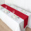 Chemin de table en polyester couleur bordeaux, 30 x 274 cm (lot de 5) 6