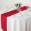 Chemin de table en polyester couleur bordeaux, 30 x 274 cm (lot de 5) 7