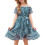 Mädchen geblümtes Trägerkleid im Sommer-Strandstil 2