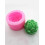 Lotus silicone candle mold pink stearin 4