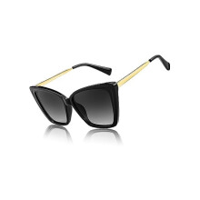 Gepolariseerde retro vierkante cat-eye zonnebril voor dames B4134