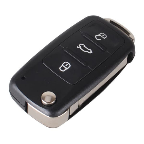 VW Volkswagen folding key shell black one size 1