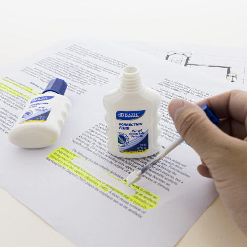 BAZIC Διορθωτικό υγρό 20ml, Αφρός White Out (2/συσκευασία), 1 συσκευασία 2