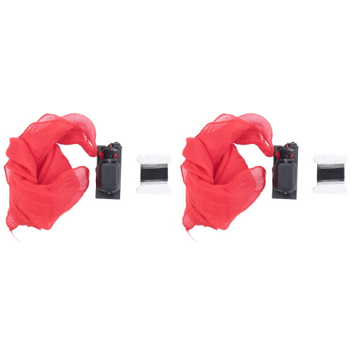 2X Flying Silk Magic Tricks, Electronical Silk Flying Device for Magician Close  Magic Accessories Gimmick