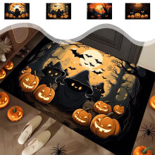 Tapis de porte en velours pour Halloween 40 x 60 cm