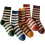 Vintage Stripe Crew Sokker Bomullsblanding 5 Par 1