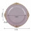 Pratos descartáveis de plástico BalsaCircle10 Lavender redondos de 8 polegadas para salada e jantar, com detalhes em dourado em estilo barroco, 5