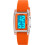 Reloj digital unisex con esfera rectangular y resistencia al agua de 50 m. 2