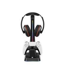 Nabíjací a úložný stojan RGB pre PS5, PS4 a Xbox Switch Pro
