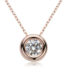 Colier pandantiv solitar moissanit argint 9251-3ct