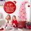 Ayieyill pink artificial Christmas tree 5 ft with stand and 2