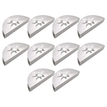 10X Paper Towel Holder Stainless Steel Napkin Holder Fanshaped Organizer Container Home Party Dining Table Decoration
