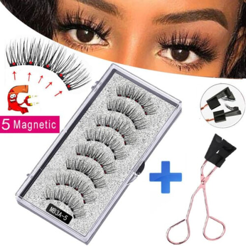 3D Magnetic False Eyelashes Handmade Natural Look One Size 2