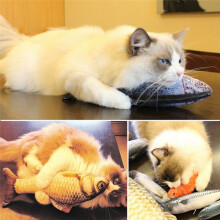 20PCS Catnip Fish Toys for Cat 20cm Cat Toys Cat Fish Pillow Cat Catnip Toys