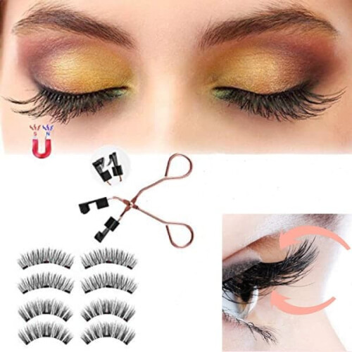 Magnetic Eyelashes Reusable with Tweezers 2