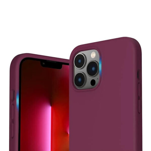 iPhone 13 Pro Max silicone case red 2