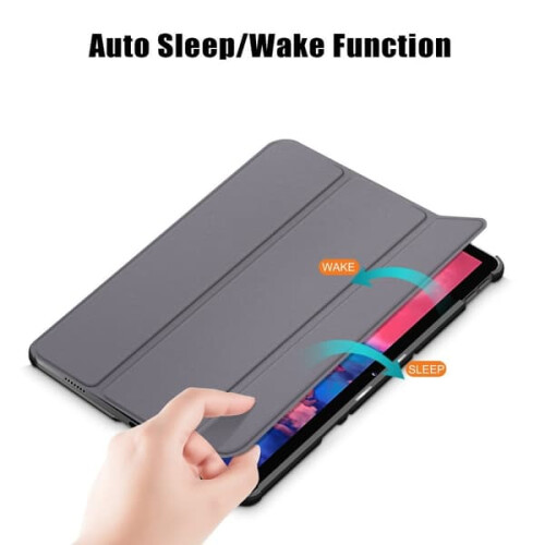 Lenovo Tab P11/P11 Plus tri-fold leather case grey 2