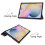 Samsung Galaxy Tab S7 Plus FE Lite tri-fold case grey 6
