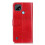 Realme C21 leather case red 3