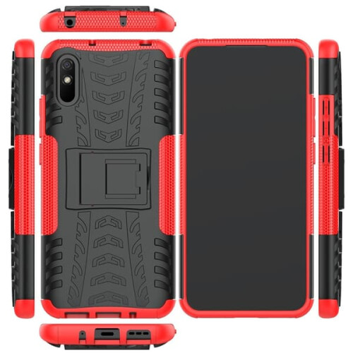 Xiaomi Redmi 9A shockproof case with stand red 1