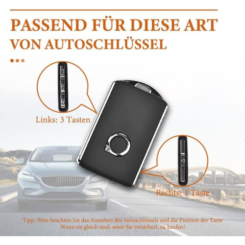 Car Key Cover for Volvo S90 White 1 pc 1