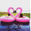 Flamingo inflatable swimming ring 116 cm 6