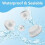 Silicone Bathtub Jet Covers White 24PCS 12-23mm 4