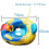 Kids inflatable pool float car seat shape 7