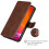 iPhone 13 leather case brown 2
