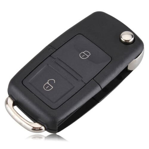 VW Golf car key replacement black 2-button 1