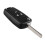 Opel Flip Remote Key Case HU100 Black 3-Button 2
