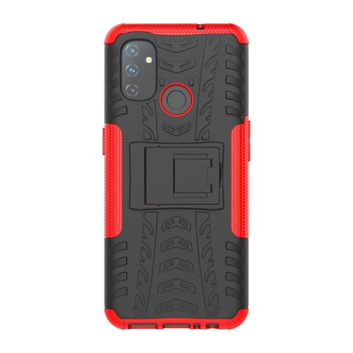 OnePlus Nord N100 shockproof case with stand red 2