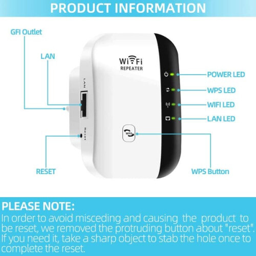 WiFi Range Extender 300Mbps Wireless Repeater 1