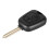 Citroen car key shell black two-button uncut 2