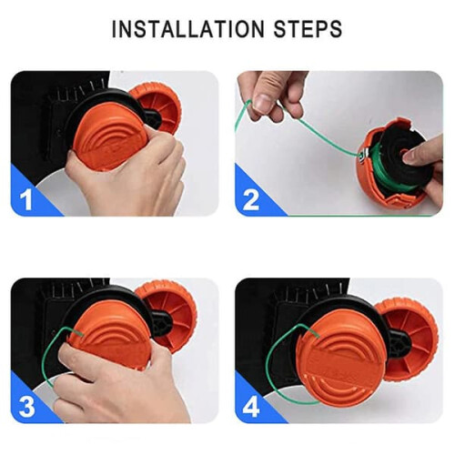 Black & Decker Trimmer Line Replacement 3 Spools with Cap 1