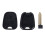 Citroen car key shell black two-button uncut 4