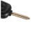 Citroen car key shell black two-button uncut 5