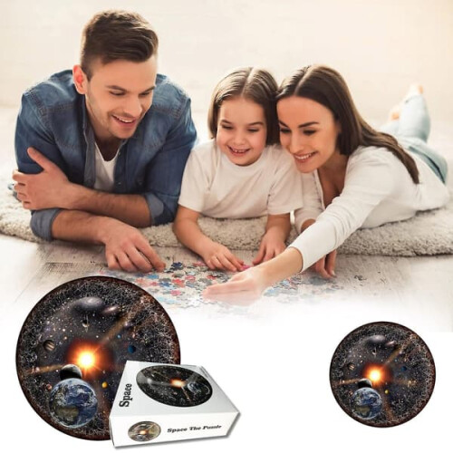 Universe Puzzle Round Design for Adults 1000 Pieces 1