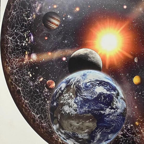 Universe Puzzle Round Design for Adults 1000 Pieces 2