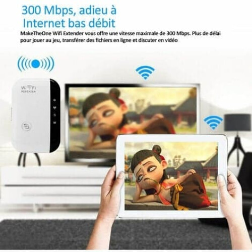 WiFi signal booster 300Mbps wireless range extender 1