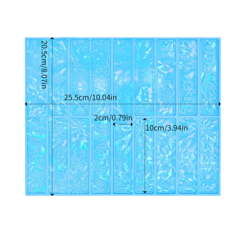 Molde rectangular de resina de silicona (1 pieza) 2