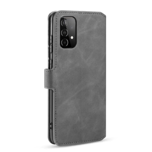 DG.MING retro leather case for Samsung Galaxy A52/A52s grey 2