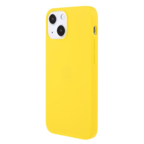 iPhone 13 matte TPU case yellow 2