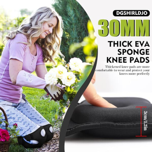 Garden Knee Pads Perforated EVA Foam 30mm Adjustable 1