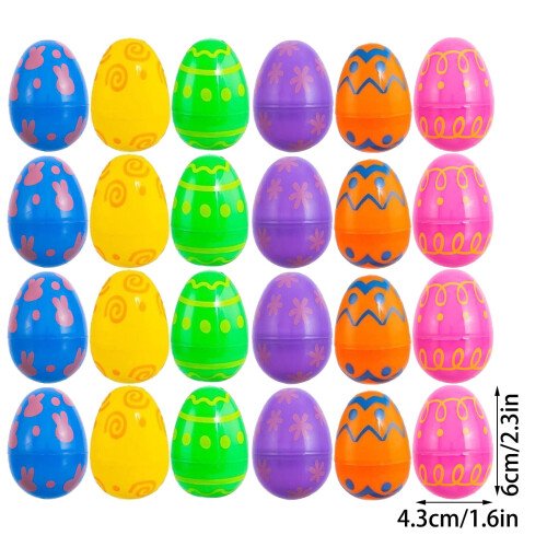 Decorazioni per uova di Pasqua in plastica, 2,36 pollici 2