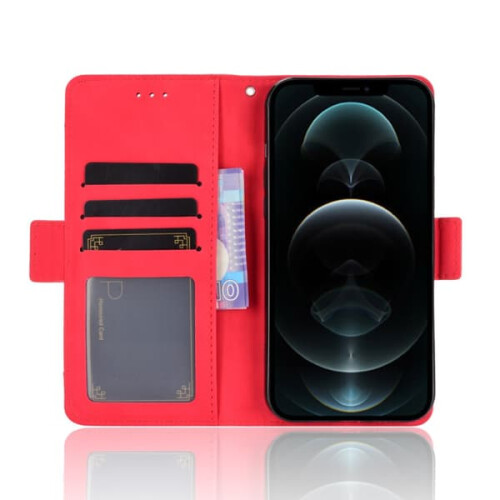 iPhone 13 Pro red multi-slot wallet case 1