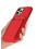 iPhone 13 silicone case with card holder red 4