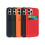 iPhone 13 silicone case with card holder red 5