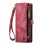 CaseMe wallet case for iPhone 13 red 2-in-1 2