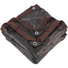 Black Shade Cloth 70% UV Block 14 ft x 20 ft with Grommets